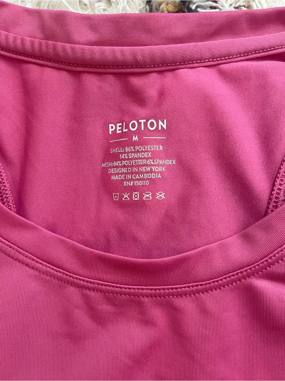 Peloton Hot Pink Performance Tank Top